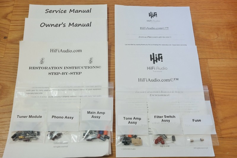 Marantz MR250 receiver rebuild restoration service capacitor kit fix repair