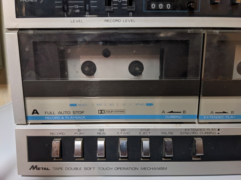 Vintage LXI AM/FM Stereo Receiver Double Cassette System Working gallery