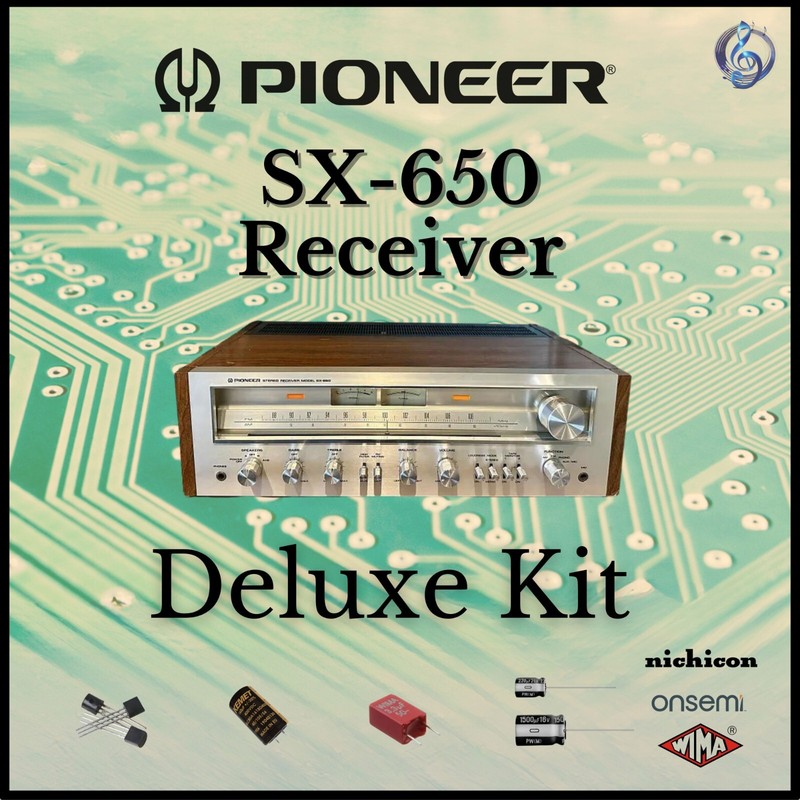 Pioneer SX-650 Receiver Deluxe Upgrade Kit Genuine Parts Restoration
