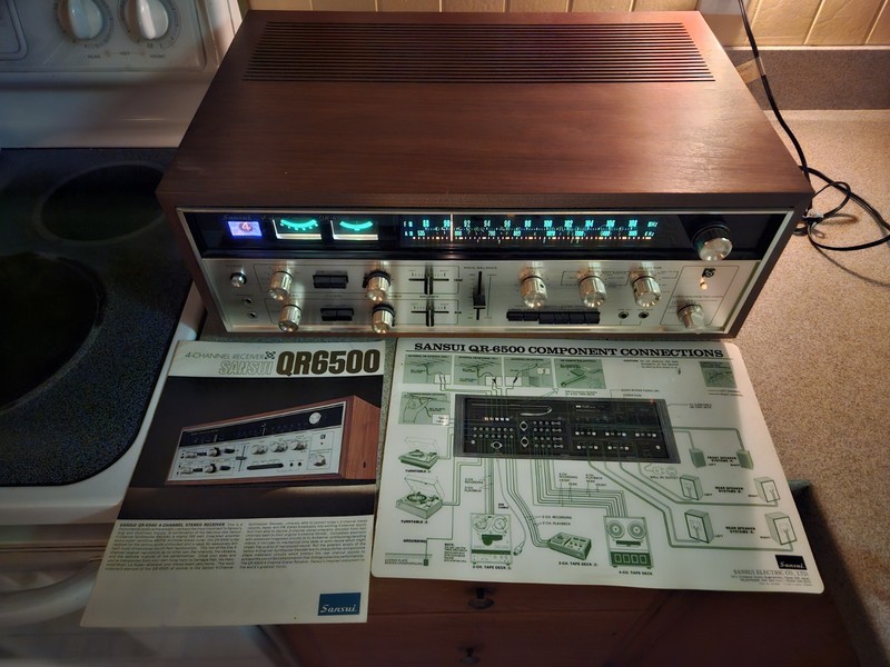 🔥 Sansui QR 6500- 4/2 channel quad stereo. NEAR MINT CONDITION!! LOCAL PICK-UP gallery