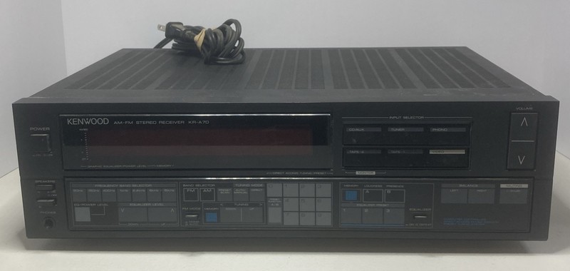 Kenwood KR-A70 AM FM Stereo Receiver – FOR PARTS OR REPAIR