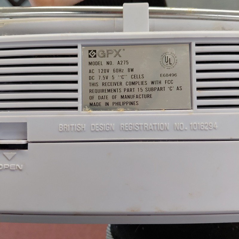 vintage GPX Grand Prix AM/FM stereo receiver And Danny Joe Brown Album Record gallery