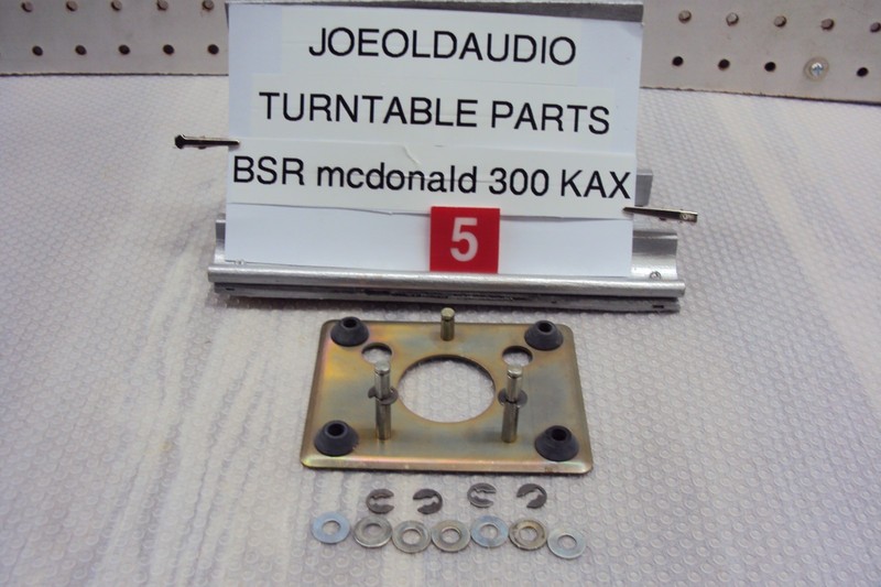 BSR McDonald Turntable Model 300 KAX Motor Mount. Tested Parting Out 300 KAX