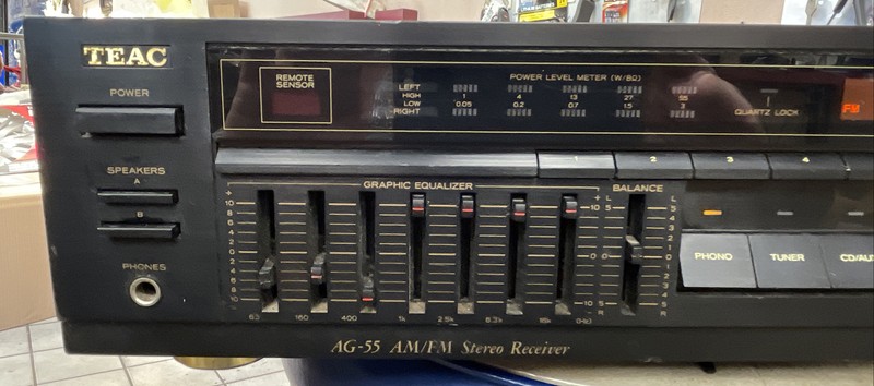 Vintage Teac Model No. AG-55 AM/FM Stereo Receiver - Black Tested And Working gallery