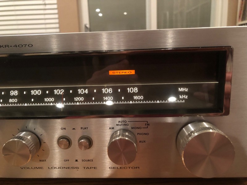 Vintage Silver Face Kenwood KR-4070 Stereo Receiver GORGEOUS Sounds Great! gallery