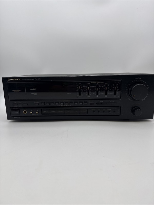 Pioneer SX-201 Stereo Receiver/Graphic Equalizer AM/FM Tested/Working/Clean