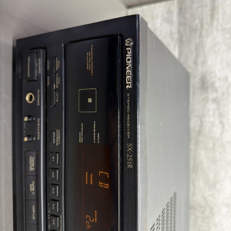 Vintage 1990s Pioneer SX-251R Stereo AM/FM Receiver gallery