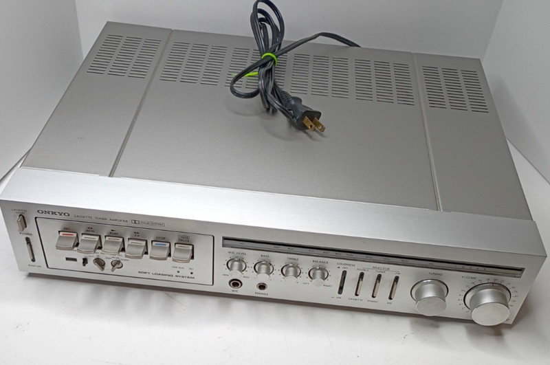 Vintage Onkyo CX-70 AM/FM Tuner Amplifier Drawer Cassette Deck - Tested Works