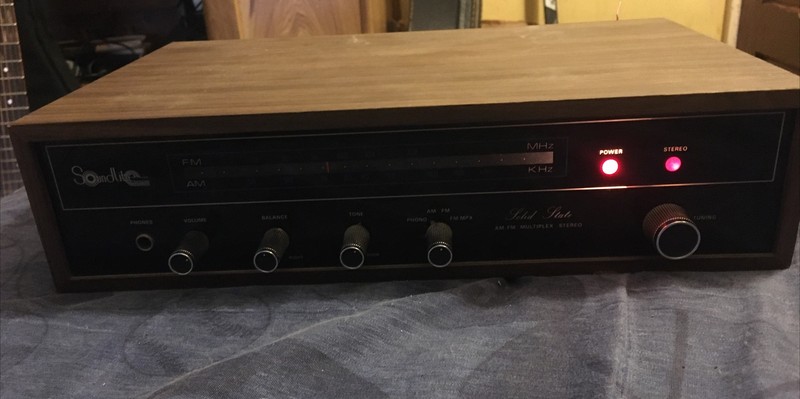 Vintage Soundlite Solid State Stereo AM FM Rare 117V Made In Japan Serial 001481