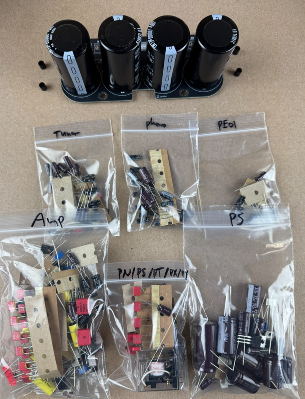 Marantz 2500 Complete Rebuild Kit High-Quality Receiver Recap Caps Transistors