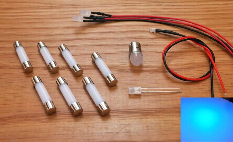 Pioneer SX-535 replacement LED lamps kit panel bulb lights upgrade kit set BLUE