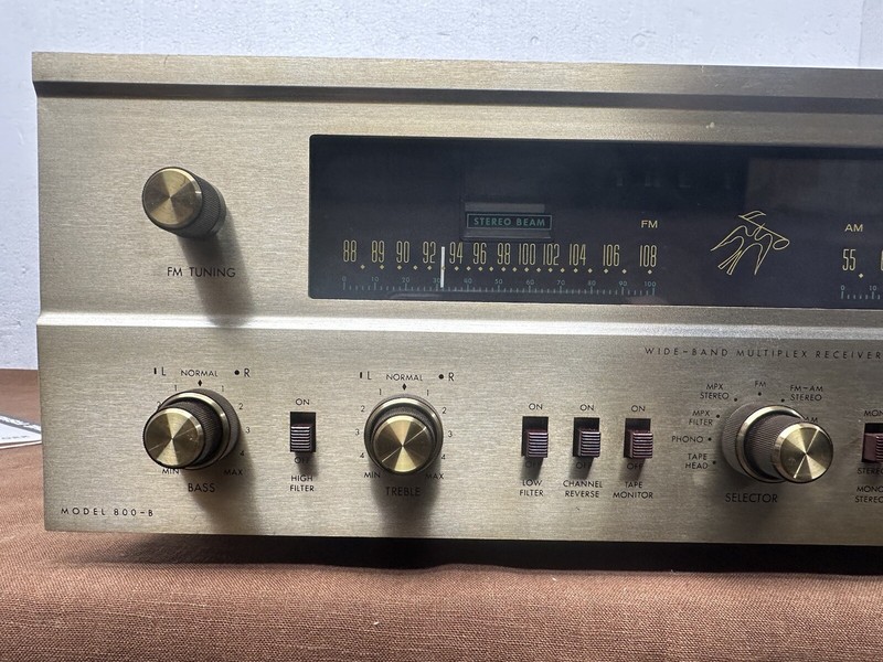Vintage Fisher 800-B Stereo Receiver - NEAR MINT, ALL ORIGINAL PARTS gallery
