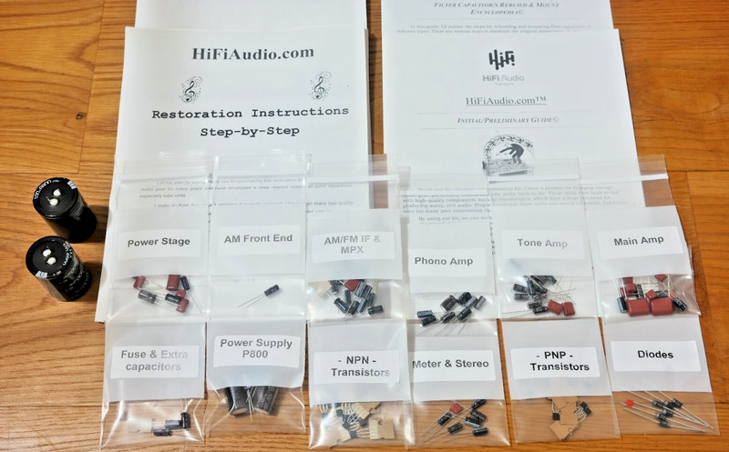 Marantz model 22 rebuild restoration recap service kit repair filter capacitor gallery