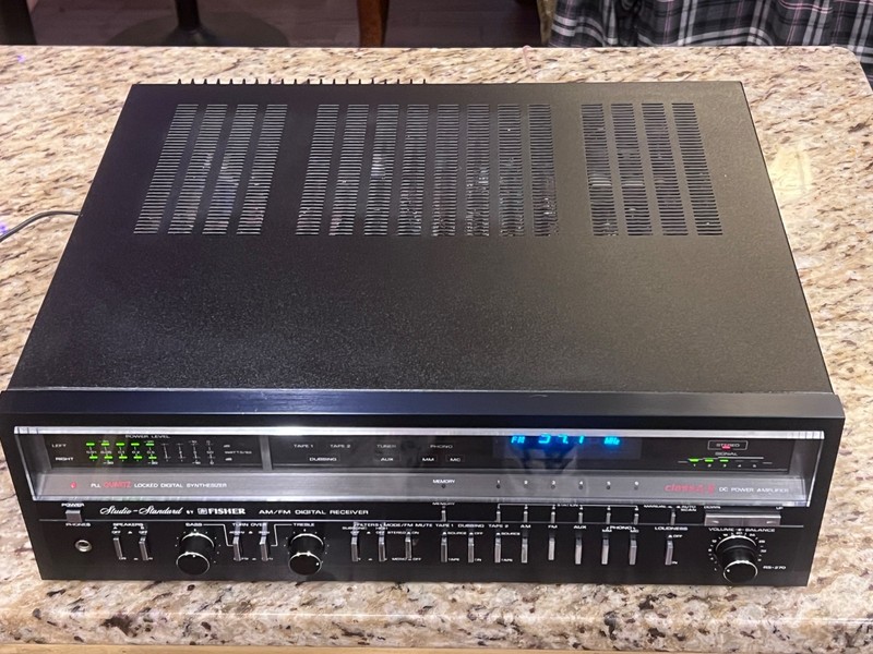 Vintage Fisher RS-270, 50W, Am/Fm Stereo Receiver, 1981, Cleaned-Tested-Sweet gallery