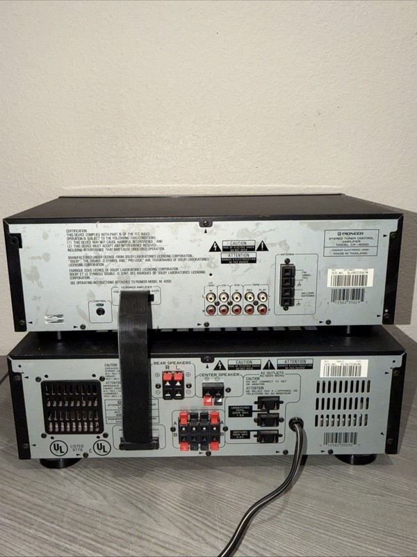 Pioneer M-4000 Power Amplifier & CX-4000 Stereo Control Tuner gallery