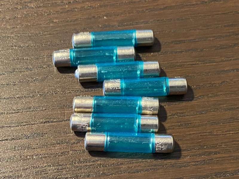 7 NOS 1970s Warm White 12V Fuse Lamp Light Bulbs 12v 150ma ORIGINAL for JVC
