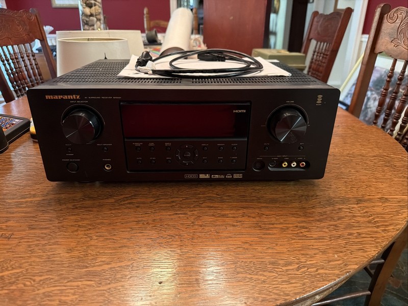 Marantz AV Surround Receiver Sr5001 Plugged In Turns On See Description