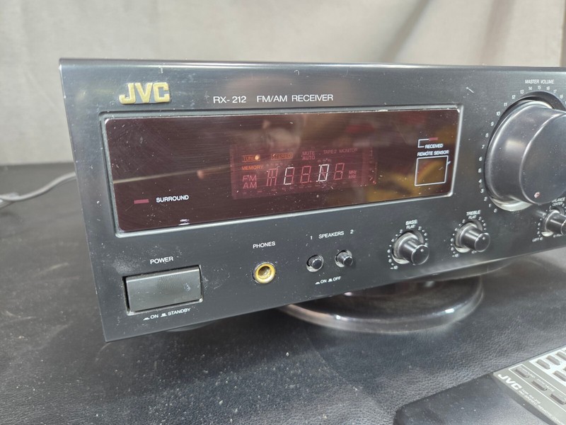 JVC RX-212 AM FM Stereo Receiver w/ Remote Working 40W Per Channel VIDEO DEMO! gallery