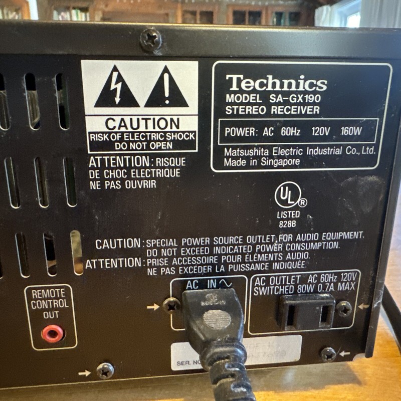 Technics SA-GX190 AV Control Stereo Receiver Tested Working gallery