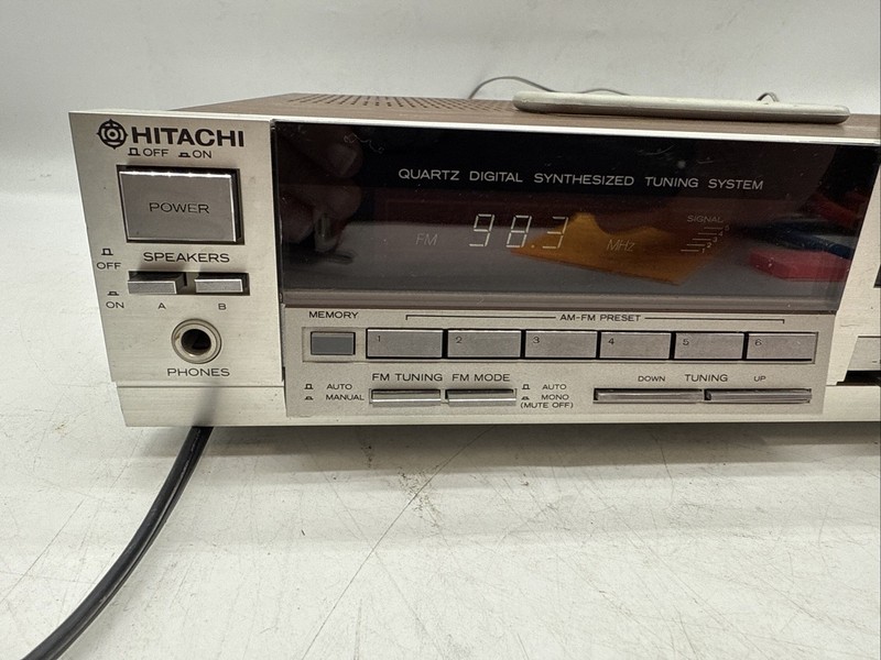 Hitachi HTA-3000 AM/FM Stereo Tuner Amplifier Tested, Works. gallery