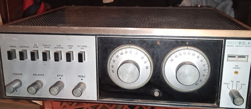 MX Stereo Receiver Vintage AM/FM Stereo Receiver KLH model 27 from the 60s