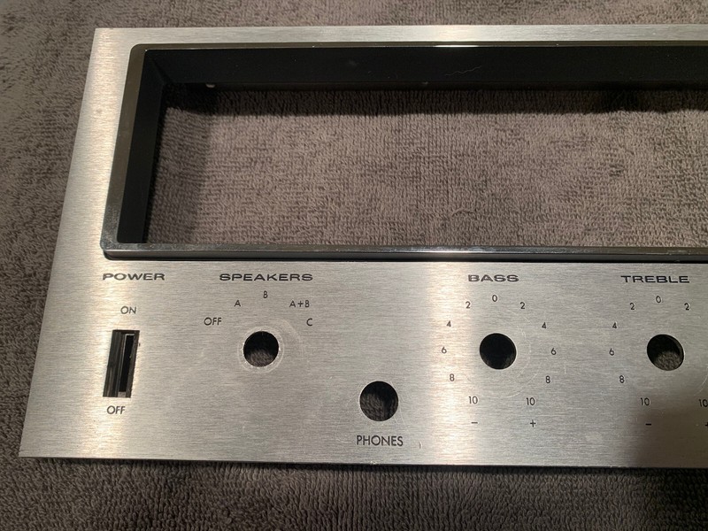 Kenwood KR-6600 Stereo Receiver Parting Out Faceplate