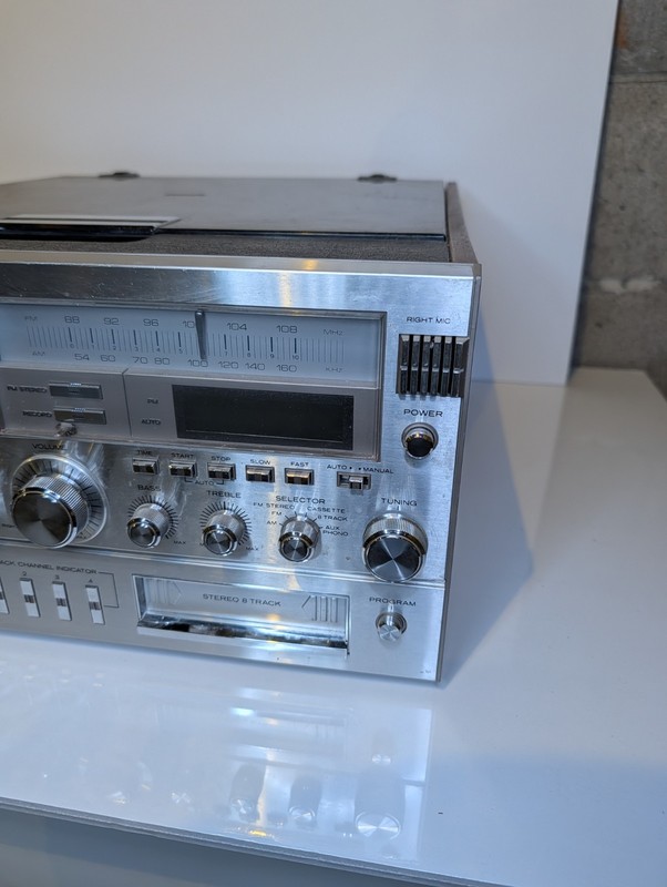 Vintage Yorx M2680 Stereo Cassette, 8 Track, Record Player - Untested gallery