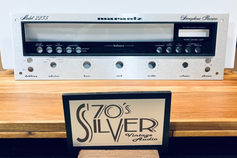 Marantz 2235 Original Faceplate w/ insert bezel/dial window in good condition