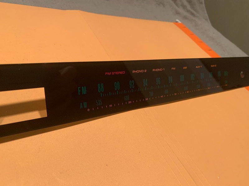 Sansui QRX-5500 Quad Receiver Parting Out Tuning Dial Plastic Scale gallery