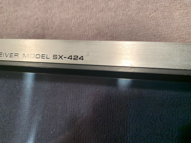Pioneer SX-424 Vintage Stereo Receiver Parting Out Faceplate + wood End Pieces gallery