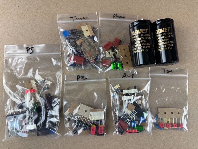 Marantz 2245 Complete PLUS ULTRA Rebuild Kit Improved Capacitor Ratings Etc