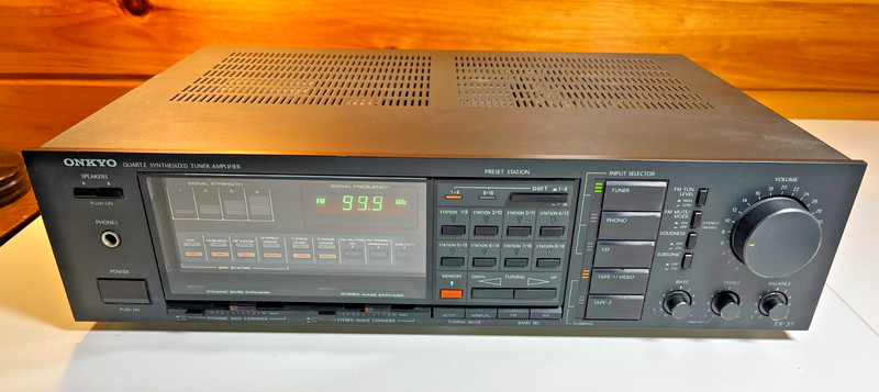 Vintage 1980s 80s Onkyo TX-37 Stereo Receiver Reciever Japan Moving-Magnet Phono