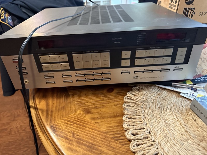 MCS 3265 Digital Synthesized Stereo Receiver Vintage Test and Working Condition