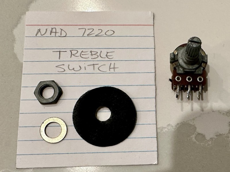 NAD 7220 Treble Potentiometer Switch