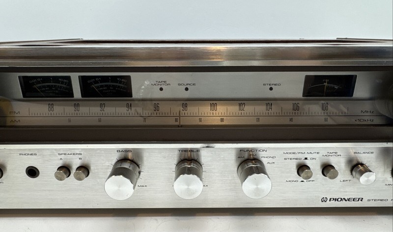 Pioneer SX-580 Stereo Receiver Phono input, Aux Tape Tested Works Read Details gallery
