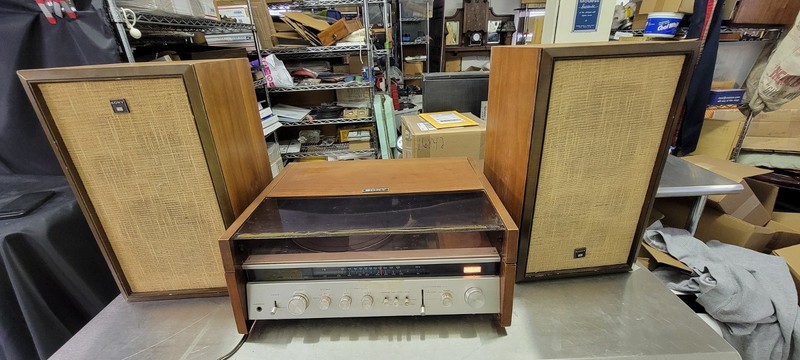 1970 Sony HP-580 Stereo All-in-one system Dual 1210 PARTS ONLY Non-working