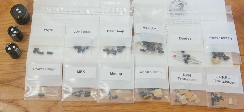Pioneer SX-6000 capacitor rebuild restoration recap upgrade kit repair
