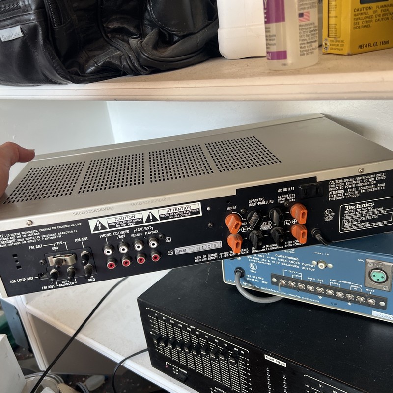 Technics SA 120 Receiver AM FM Stereo. Powers On Sound Good gallery