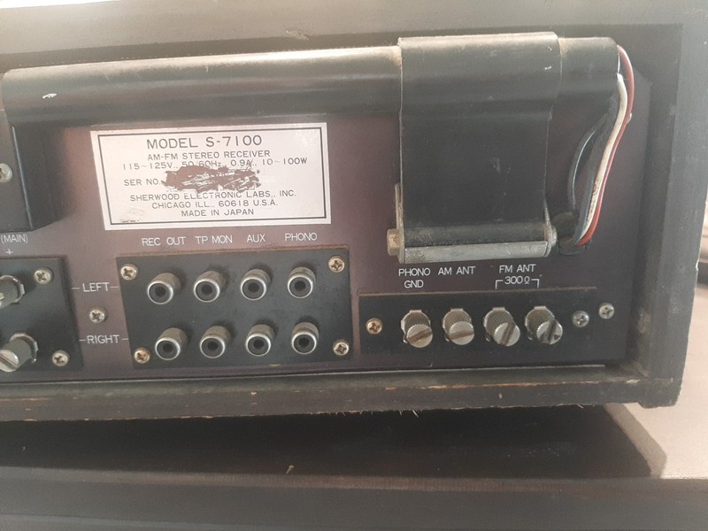 Vintage 1970s Sherwood S-7100 AM/FM Stereo Receiver - PWR TESTED ONLY gallery