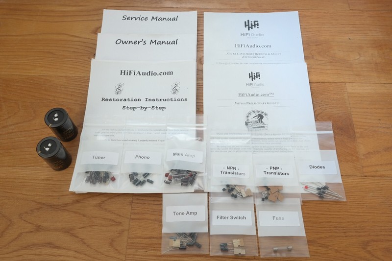 Marantz 1550 rebuild restoration recap service kit fix repair capacitor