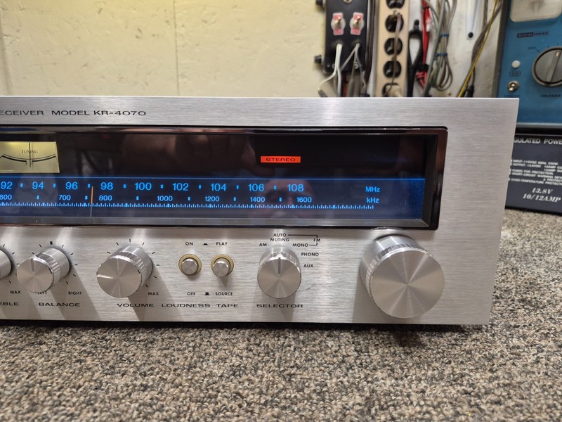Kenwood KR 4070 Receiver, serviced, LED upgrade gallery