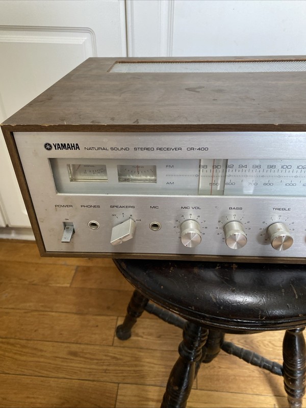As Is Yamaha CR-400 Natural Sound Vintage 1970s Receiver Works But Buzzes READ! gallery