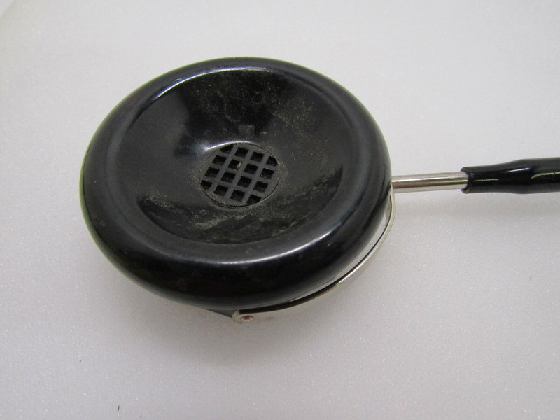 OLD VINTAGE BRUSH LORGNETTE RADIO RECEIVER PHONE WOOD HANDLE LONG NECK PART gallery