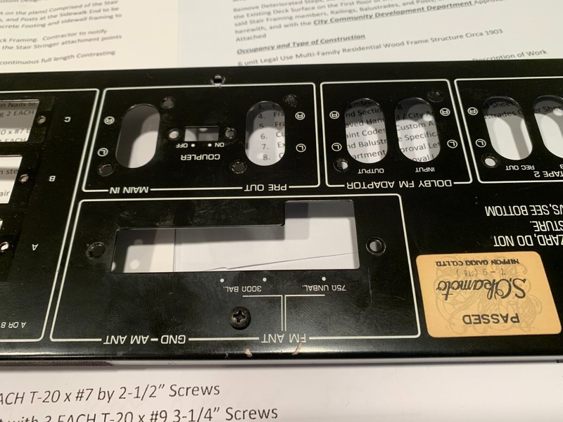 Yamaha CR-1020 Stereo Receiver Parting Out Nice Rear Panel!! gallery