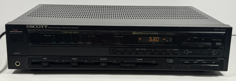 SCOTT RS250 AM/FM Stereo Receiver Quartz Digital Synthesized Tested Works gallery
