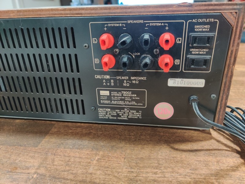 Vintage Sansui 7900z AM/FM Digital Quartz Synthesizer DC Stereo Receiver gallery