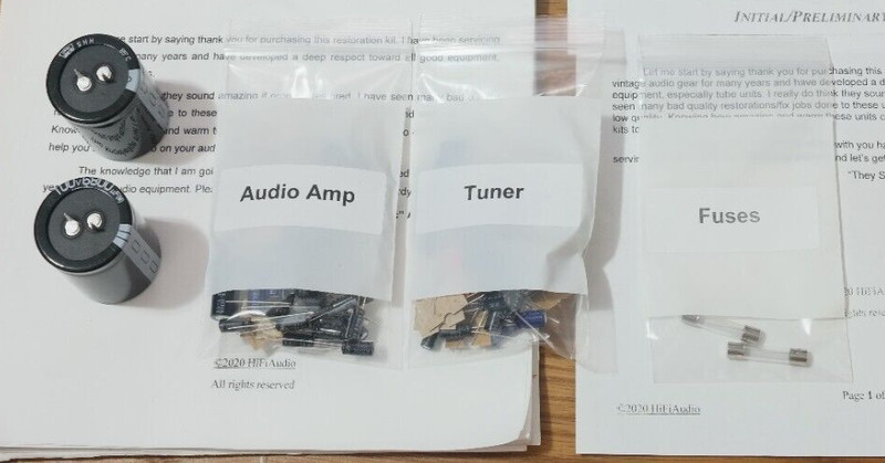 REALISTIC STA-84 restoration recap service kit rebuild repair filter capacitor
