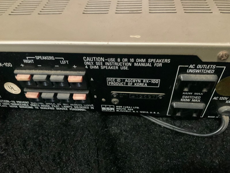 VTG BSR RX-100 AM/FM Stereo Receiver gallery