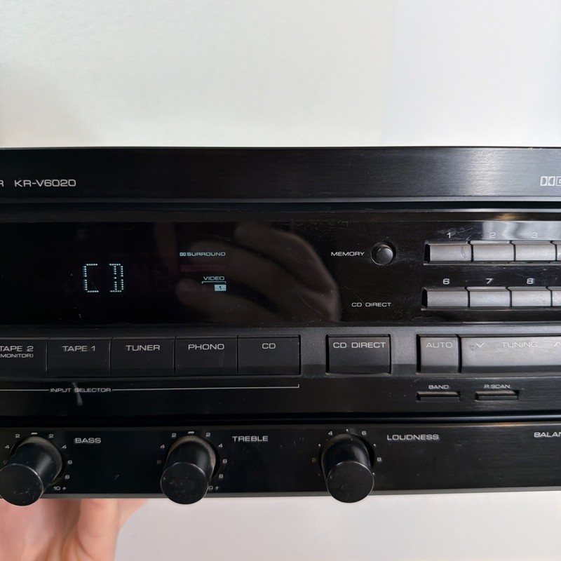 Vintage Kenwood KR-V6020 Audio video Stereo Receiver Tested Working No Remote gallery