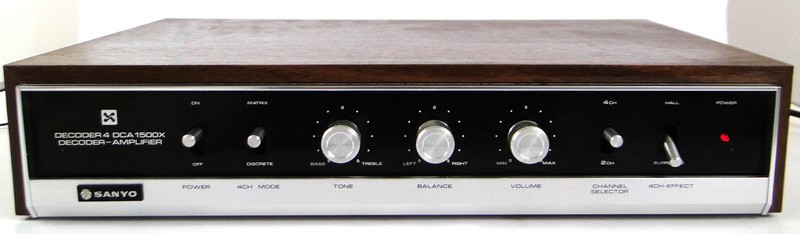 VTG. Sanyo DCA 1500X Rear Chan. Decoder Amplifier Quad Matrix Tested RARE